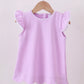 Lavender Flutter Sleeve Top
