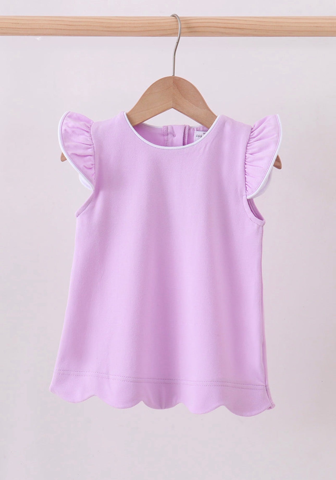 Lavender Flutter Sleeve Top