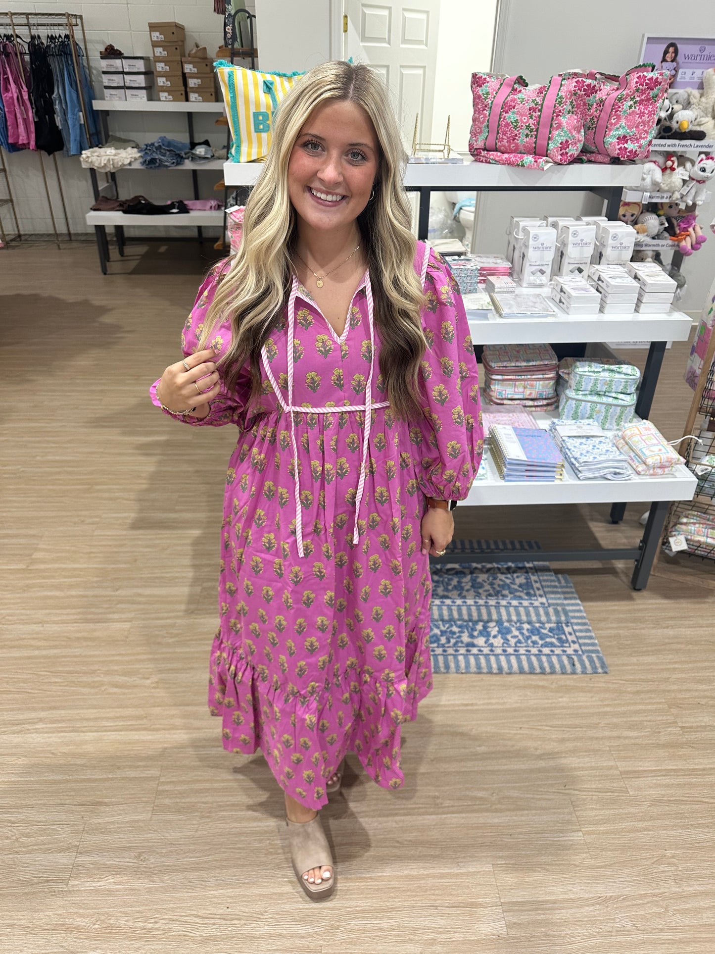 Meadow Floral Midi Dress