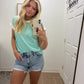 Stripe Everyday Top| Turquoise