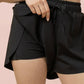 Black Activewear Shorts with Lining