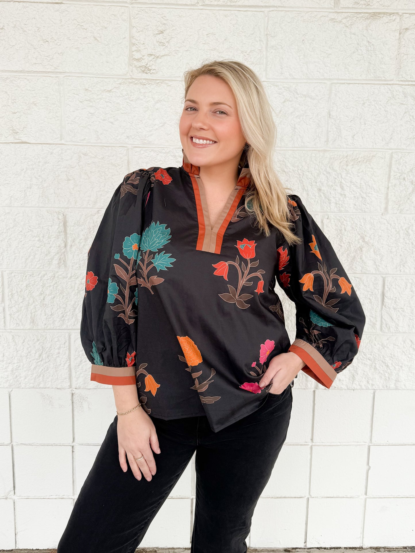 Midnight Bloom Top