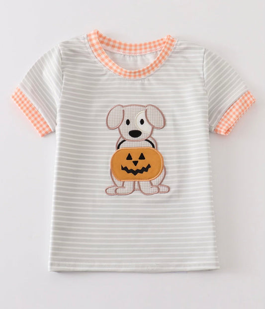 Puppy pumpkin shirt