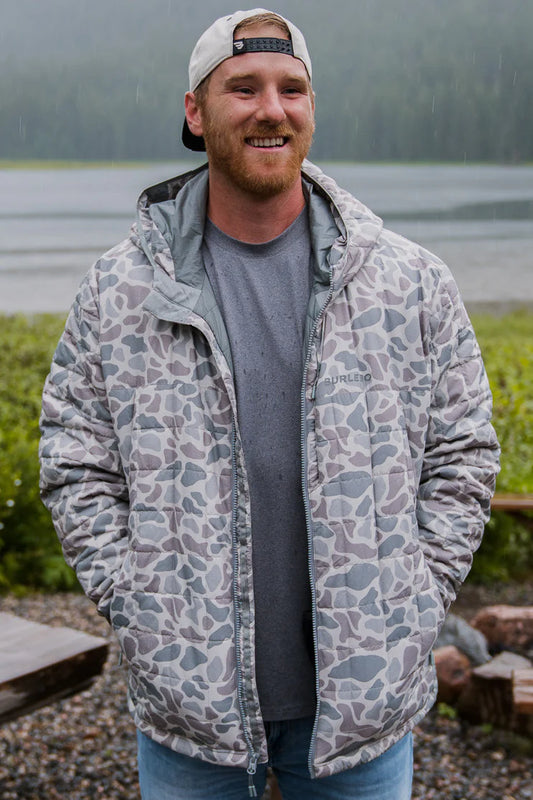 Classic deer camo puffer jacket