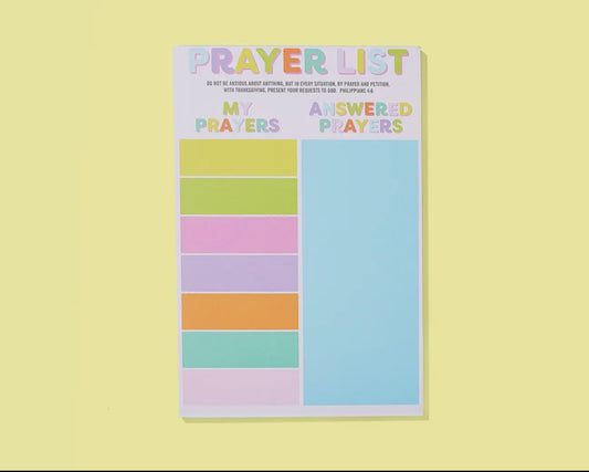 Prayer List Note Pad - TED