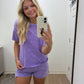 Lavender Washed Short Set