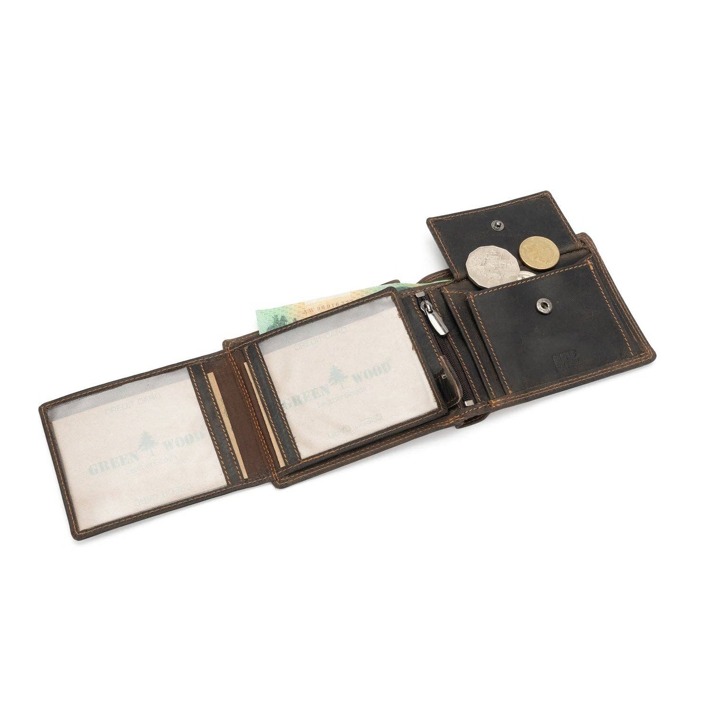 Leather Wallet George Camel