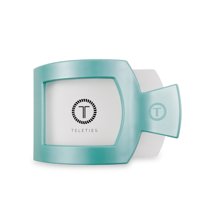 Totally Turquoise Square Flat Hair Clip | Large
