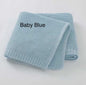 Baby blue cotton blanket