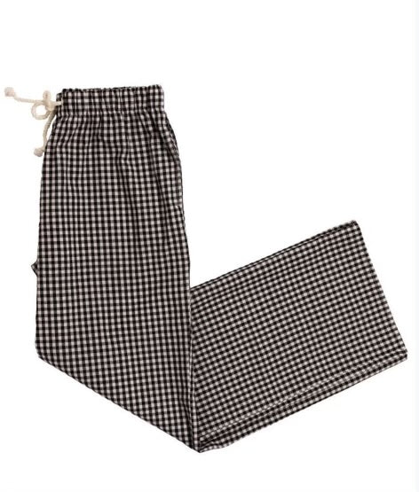 Black Check Pants