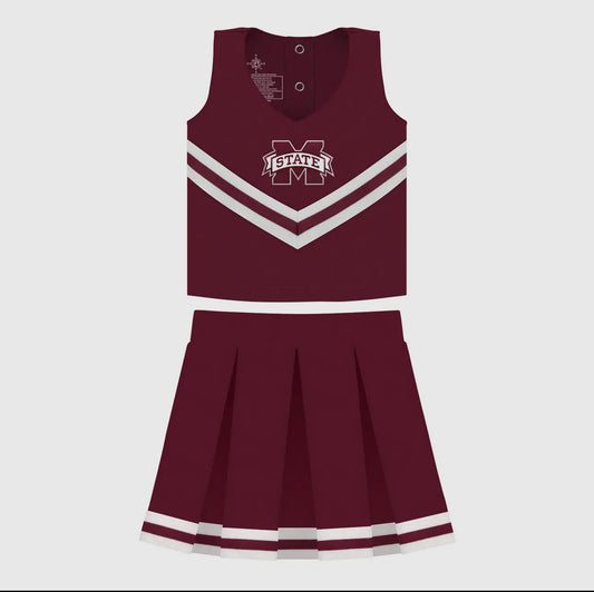 Mississippi State 2 pc cheer outfit