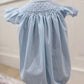 Polka Dot Pearl Smock Bubble | Blue