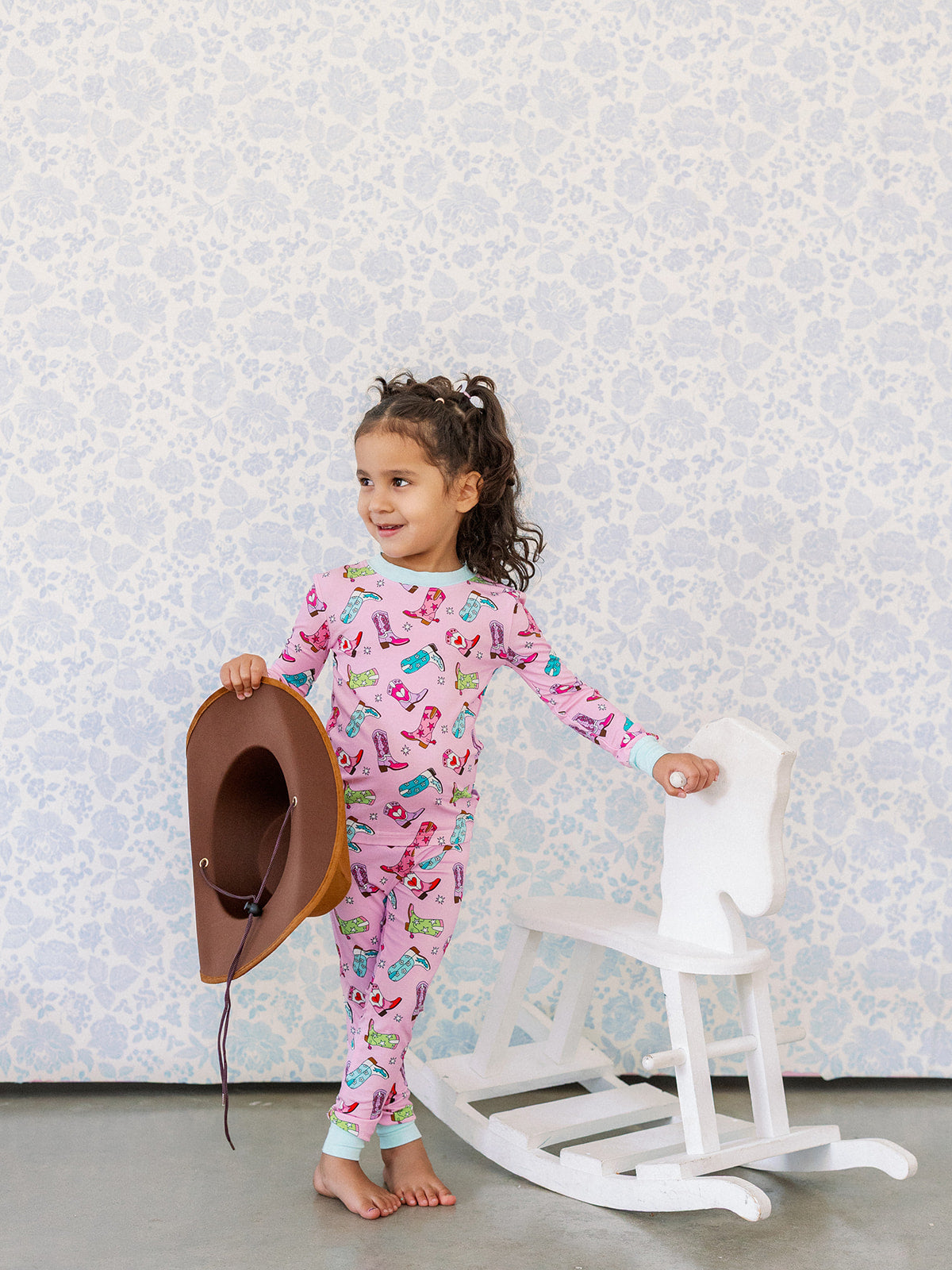 Pink Booties Bamboo PJs Set