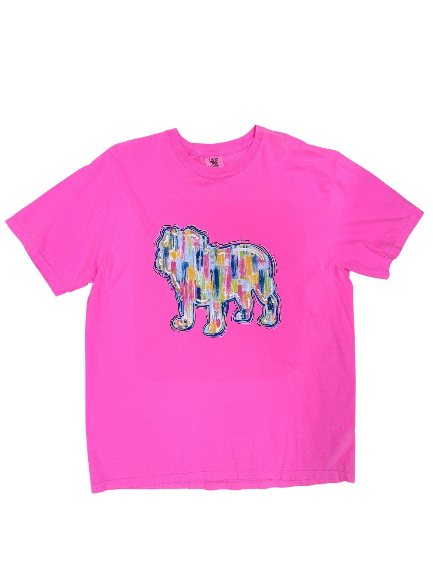 Hot Pink Bulldog Tee