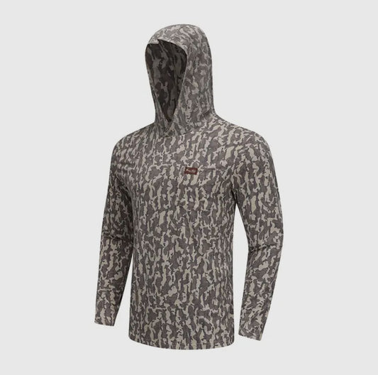 Honey hole duck boat camo performance hoodie