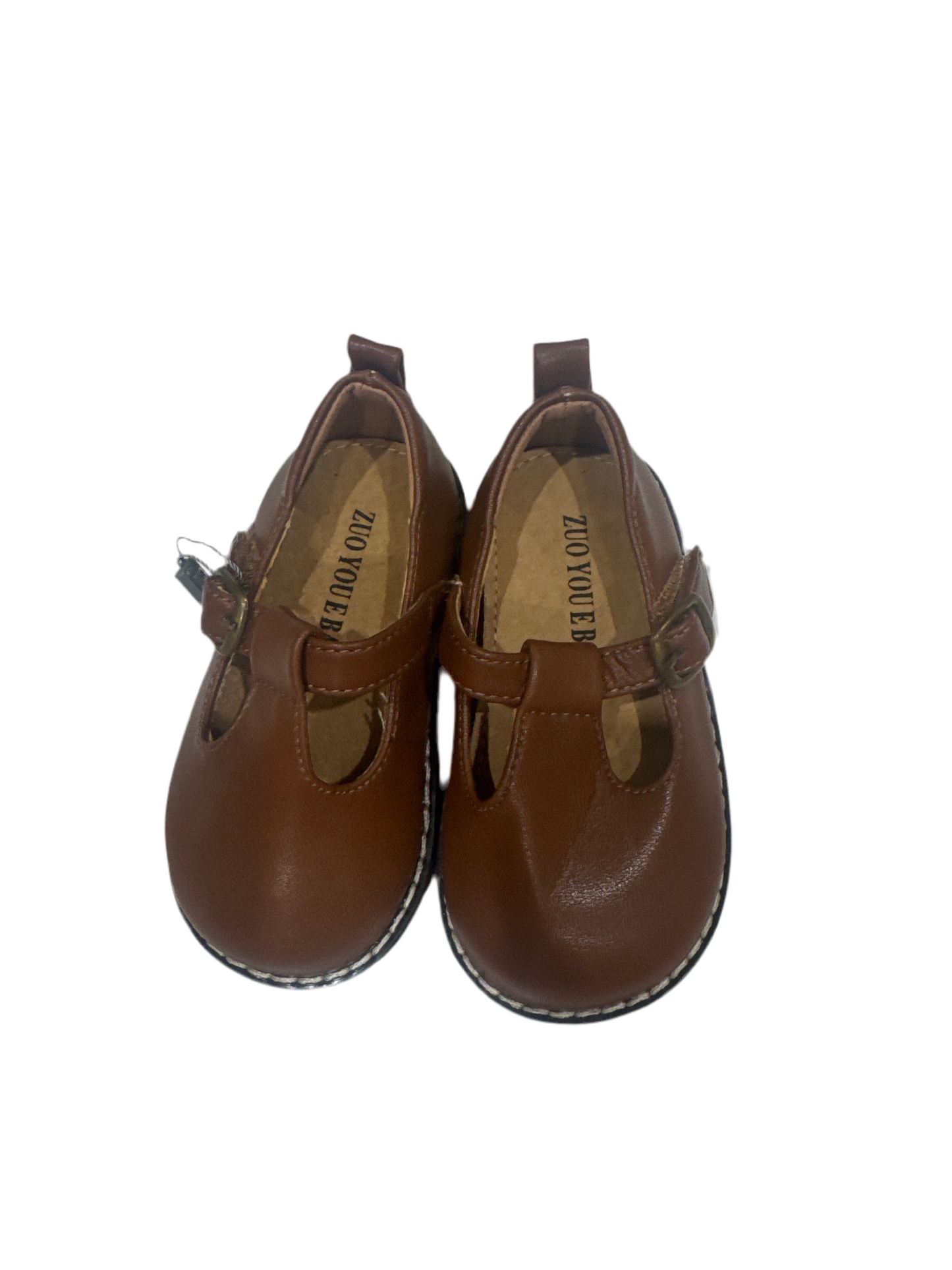 brown kids shoes