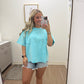 Halo Washed Mint Sky Top