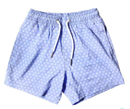 Youth Tribal Turtles Swim Trunks Bermies