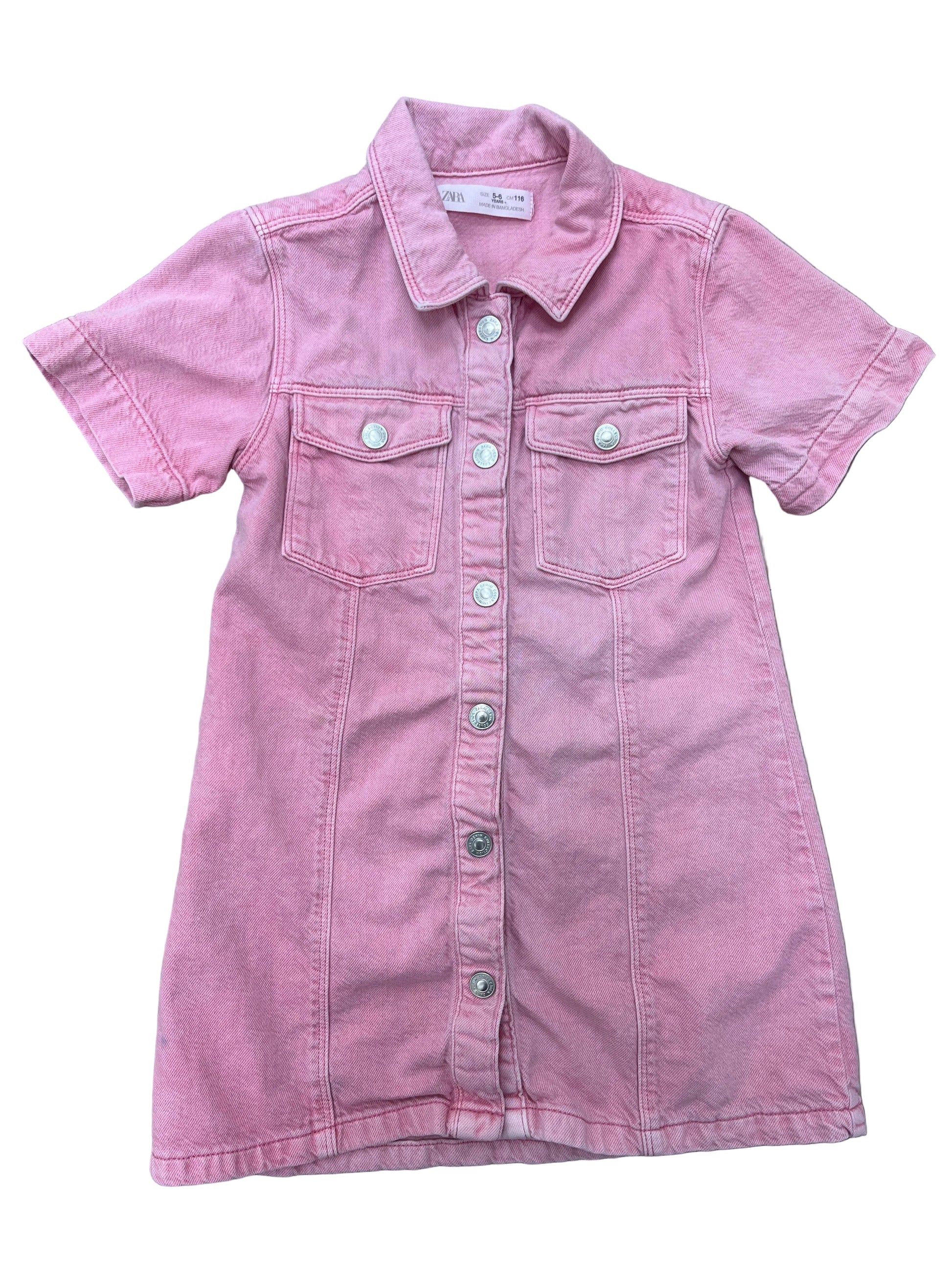 Pink Denim Dress