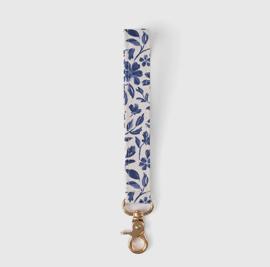 Porcelain Floral Wristlet Keychain- EBD