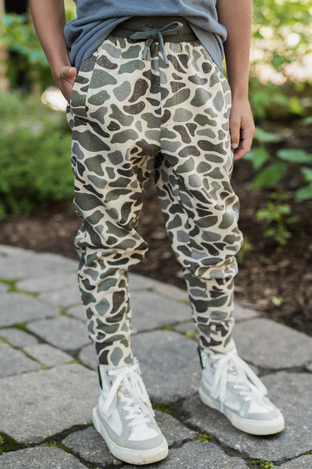 Youth fleece jogger classic deer camo