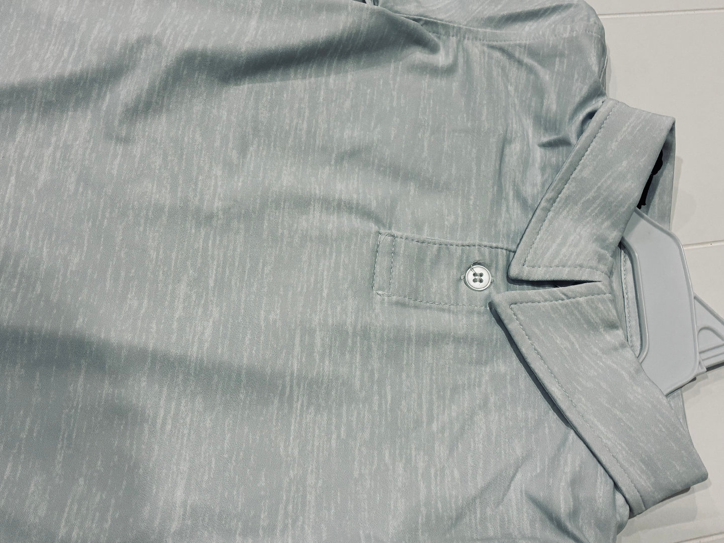 Heather Gray Performance Polo|Meripex