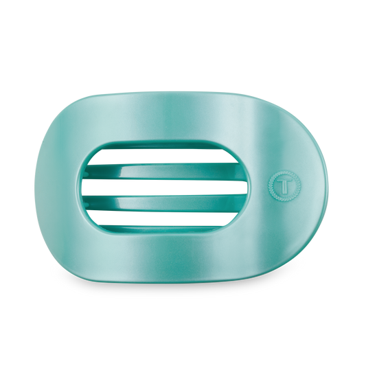 Totally Turquoise Round Flat Hair Clip | Large