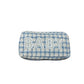 Blue and white checkered baby pouch