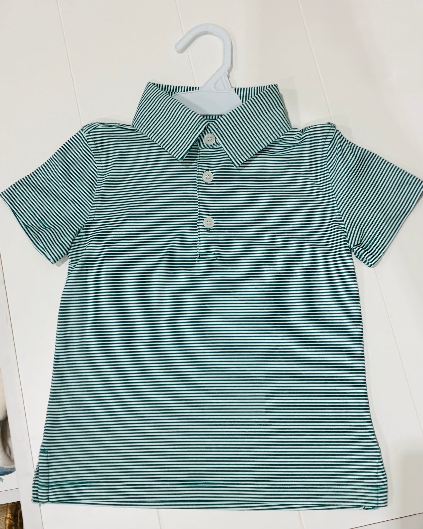 Hunter Green/White Performance Polo|Meripex