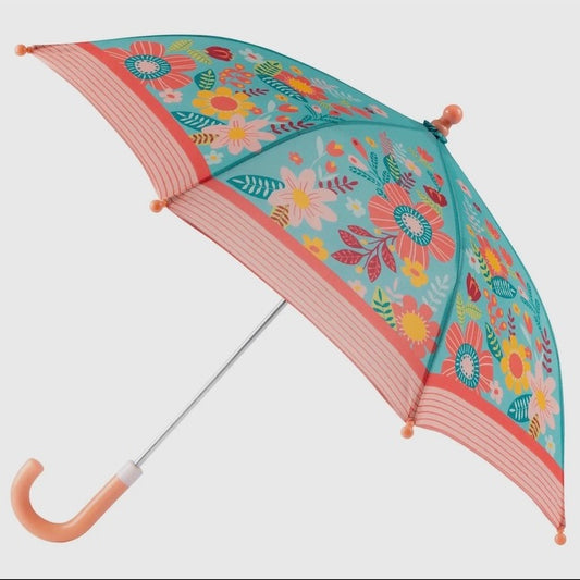 Stephen Joseph turquoise floral umbrella