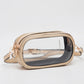 Clear Oval Crossbody Gold