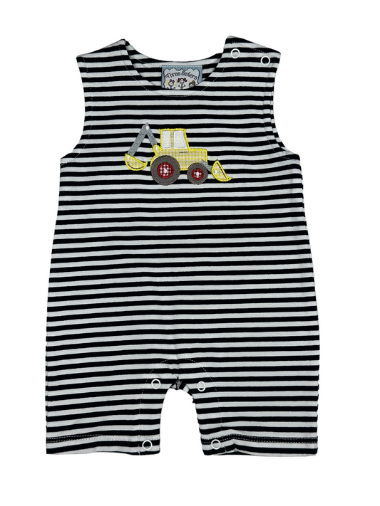 Front end loader boy romper