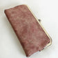 Lock Clutch Wallet Pearl Brown