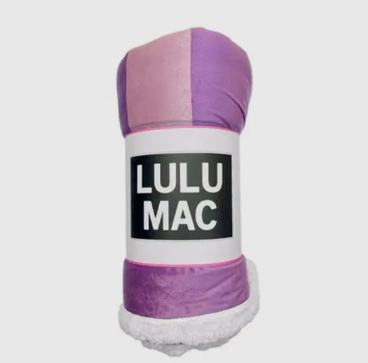 Lulu Mac Logo Blanket - Purple