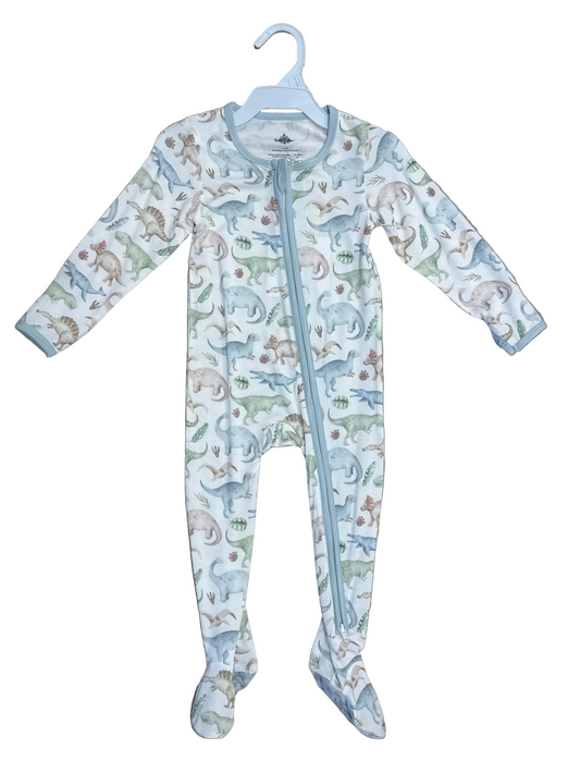 Dino Bamboo Zip PJ- Belle Cher