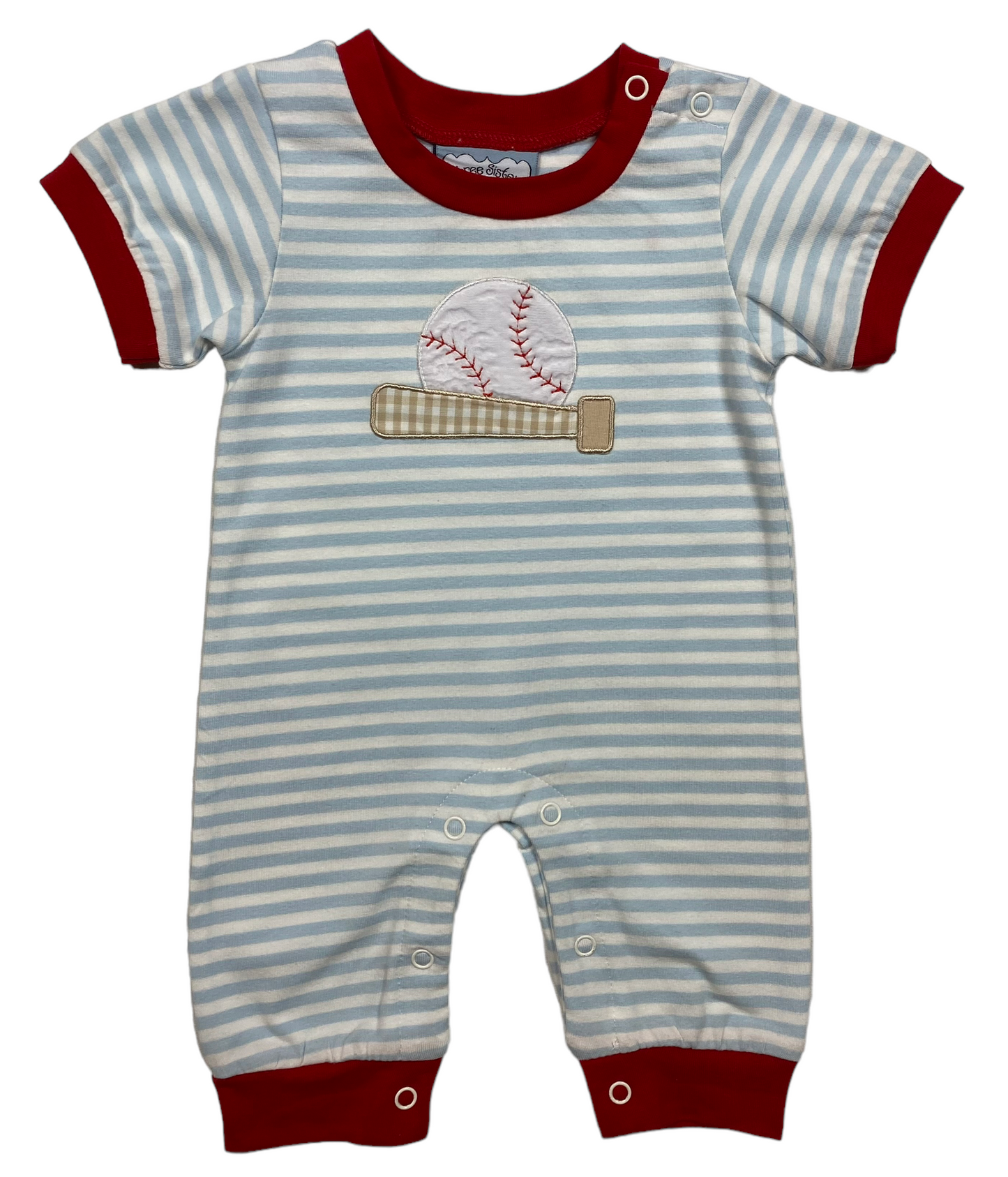 Baseball boy romper