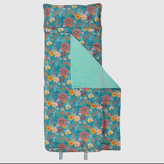 Stephen Joseph turquoise floral nap mat