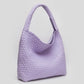 Woven Tote Purple w/Pouch