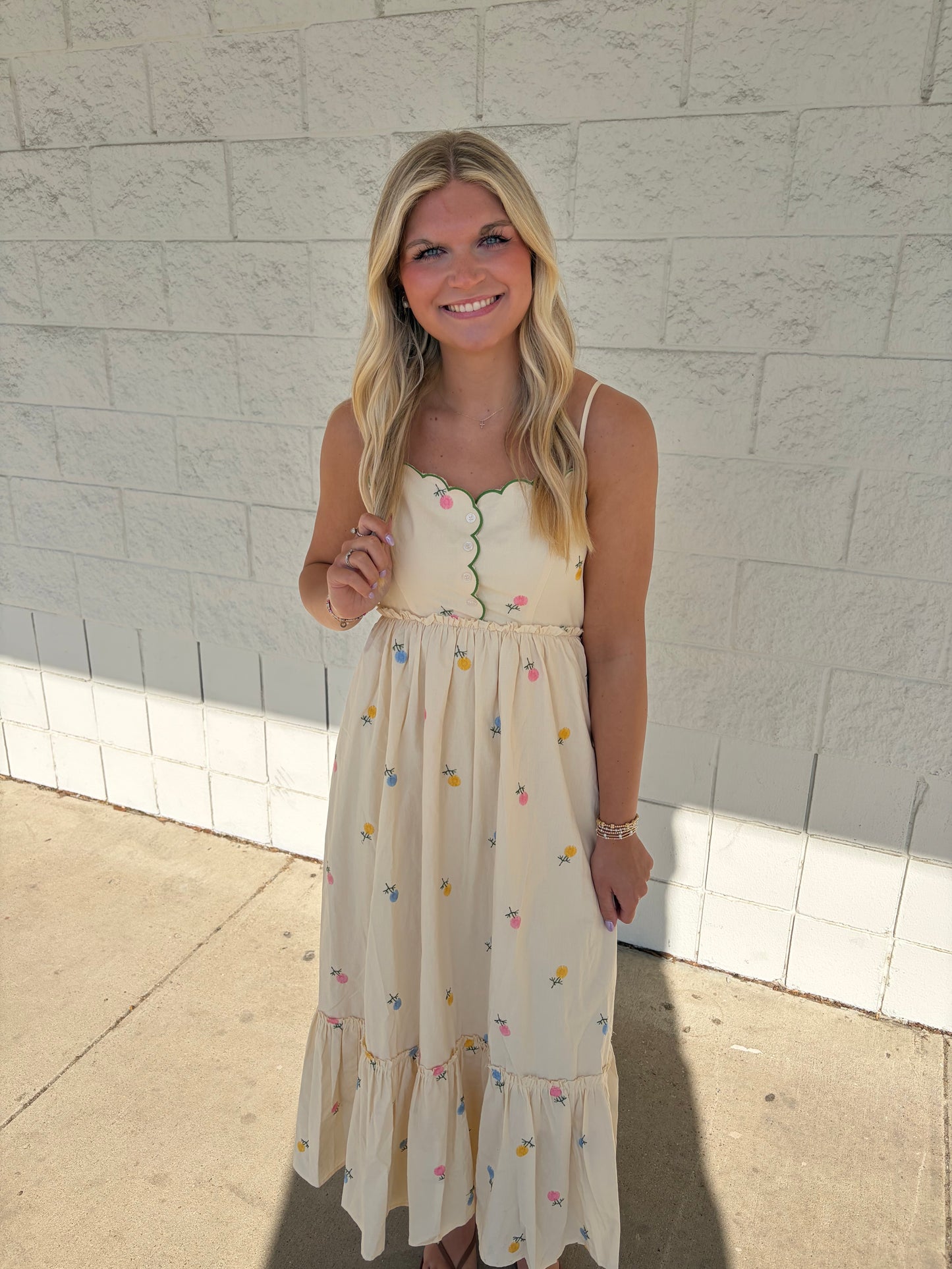 Floral Scallop Maxi