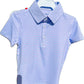 Micro Pink/Blue Stripe Performance Polo|Meripex