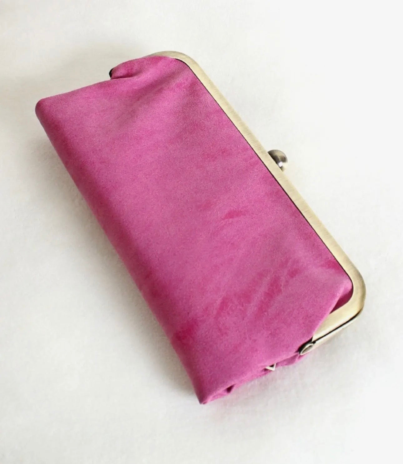 Lock Clutch Wallet Barbie Pink