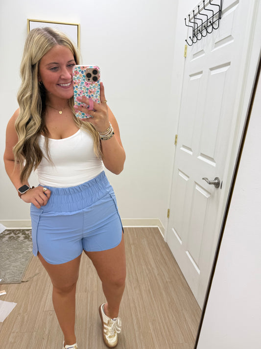 Light Blue Go To Shorts