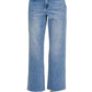 Medium High Waist Straight Leg Jeans