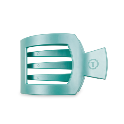 Totally Turquoise Square Flat Hair Clip | Large