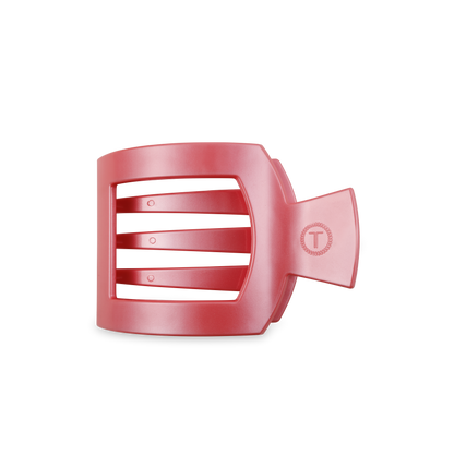 Calming Coral Square Flat Hair Clip | Medium
