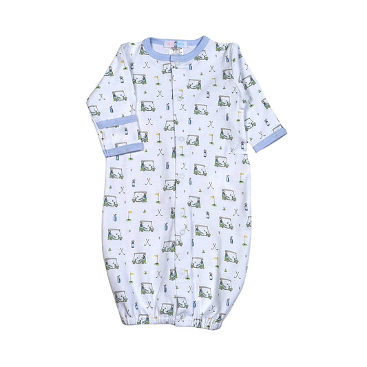 Blue golf pima convertible gown