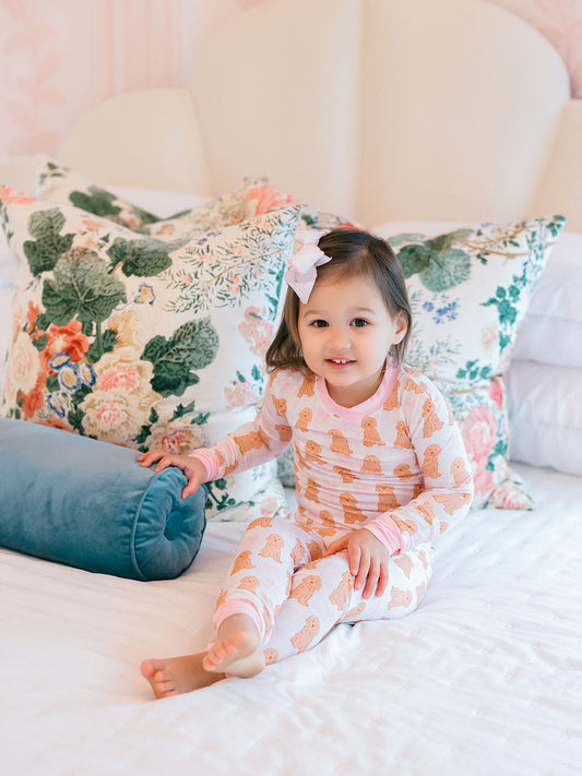 Pink Dogs Bamboo Pj Set