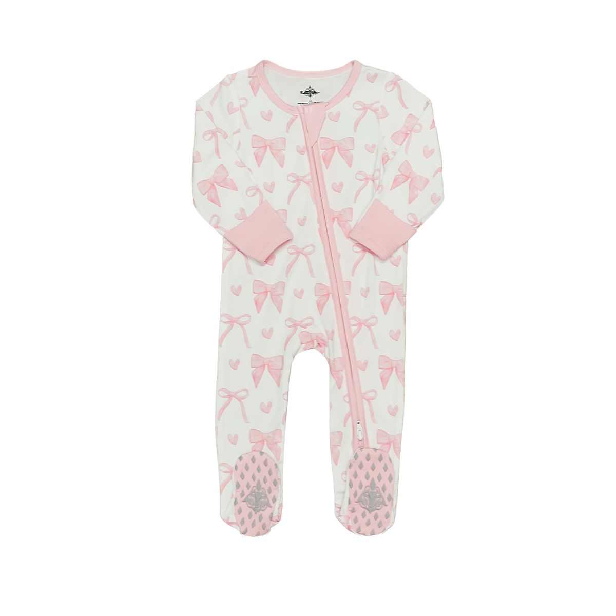 Bow Bamboo Zip PJ- Belle Cher