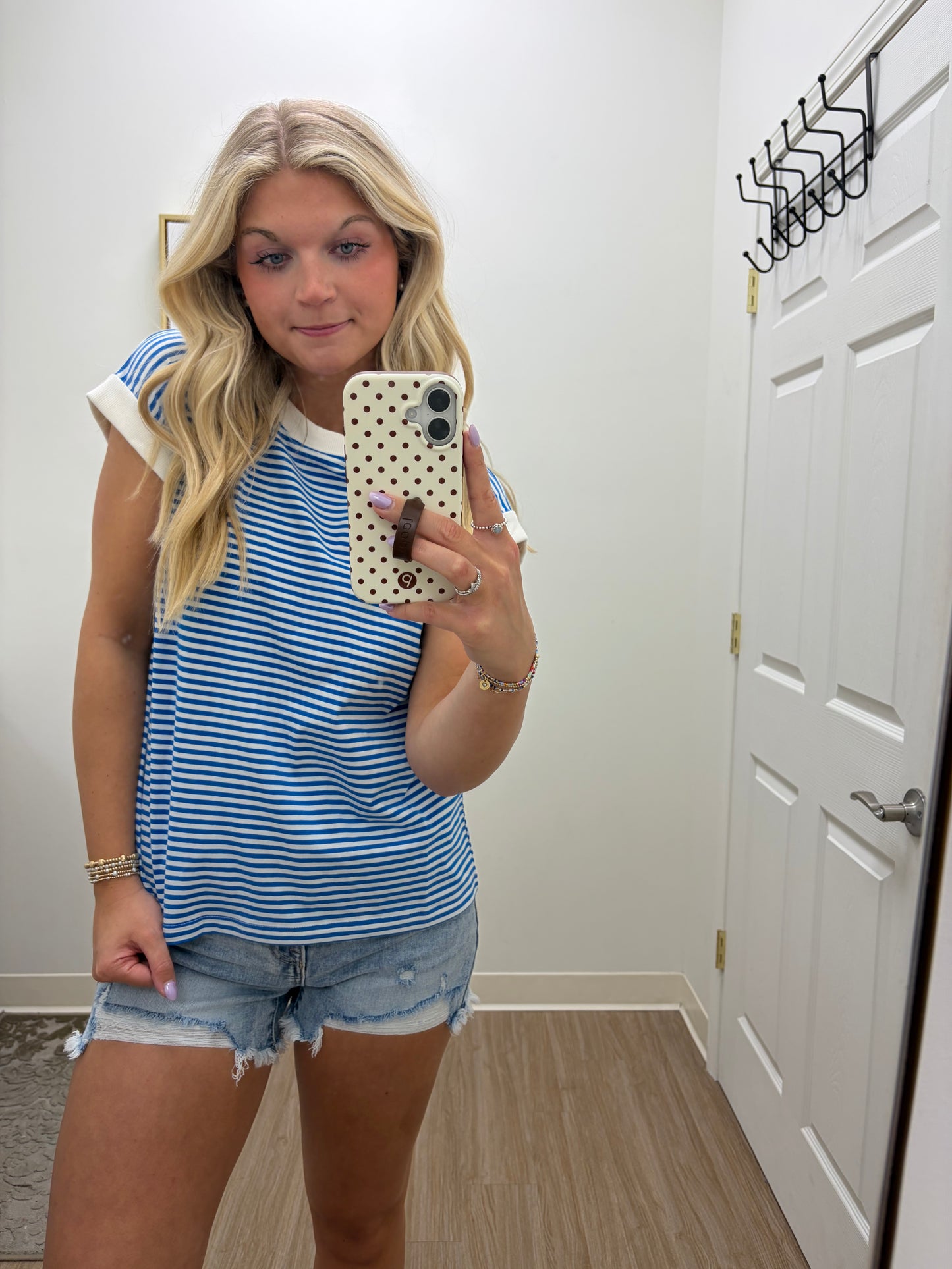 Stripe Everyday Top| Ocean Blue