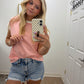 Stripe Everyday Top| Coral